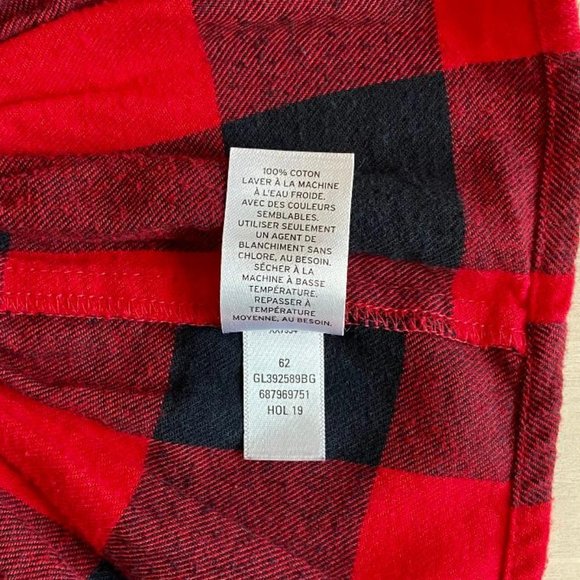 Tucker + Tate Girls' Buffalo Check Plaid Flannel Peplum Top - Picture 6 of 8